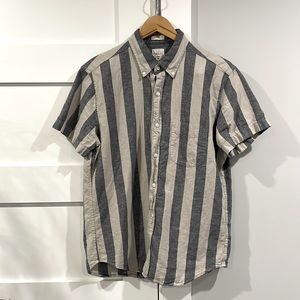 J. Crew Striped Linen Shirt - Medium Slim